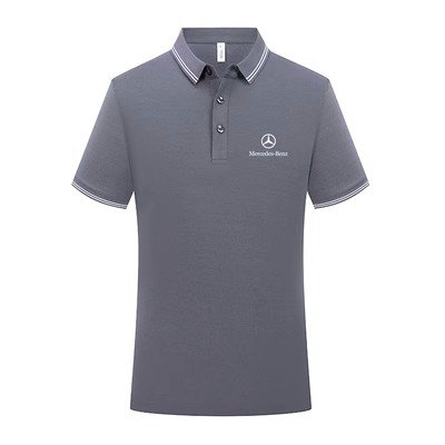 Polo Mercedes Benz Homme Respirant Tennis Golf 2023 été Casual Sport